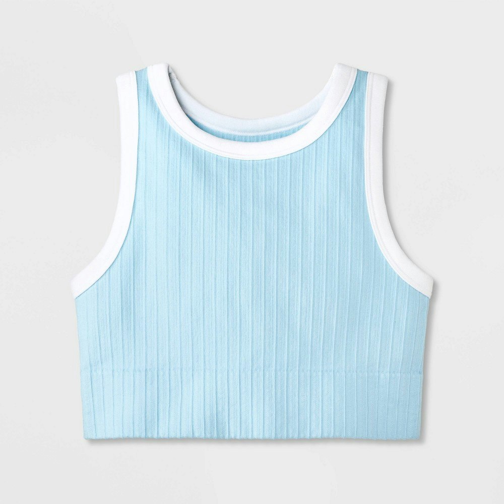 Art Class Girls' Seamless Contrast Trim High Neck Bra: $10 Art Class Girls' Seamless Contrast Trim High Neck Bra: $10