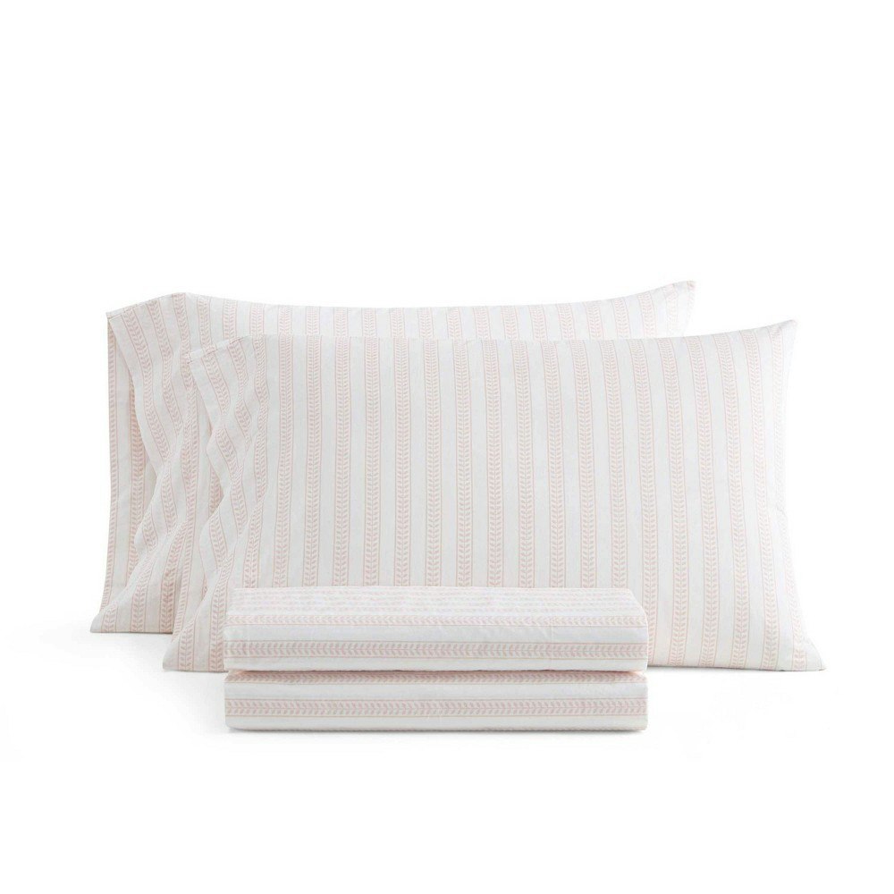 Martha Stewart Queen Leaf Stripe Sheet Set: $79.99 Martha Stewart Queen Leaf Stripe Sheet Set: $79.99