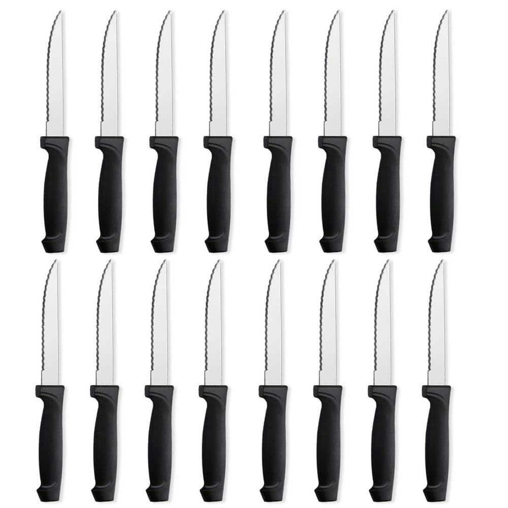 4.28-Inch Stainless Steel Serrated Steak Knives 16-Piece Set: $37.15 4.28-Inch Stainless Steel Serrated Steak Knives 16-Piece Set: $37.15