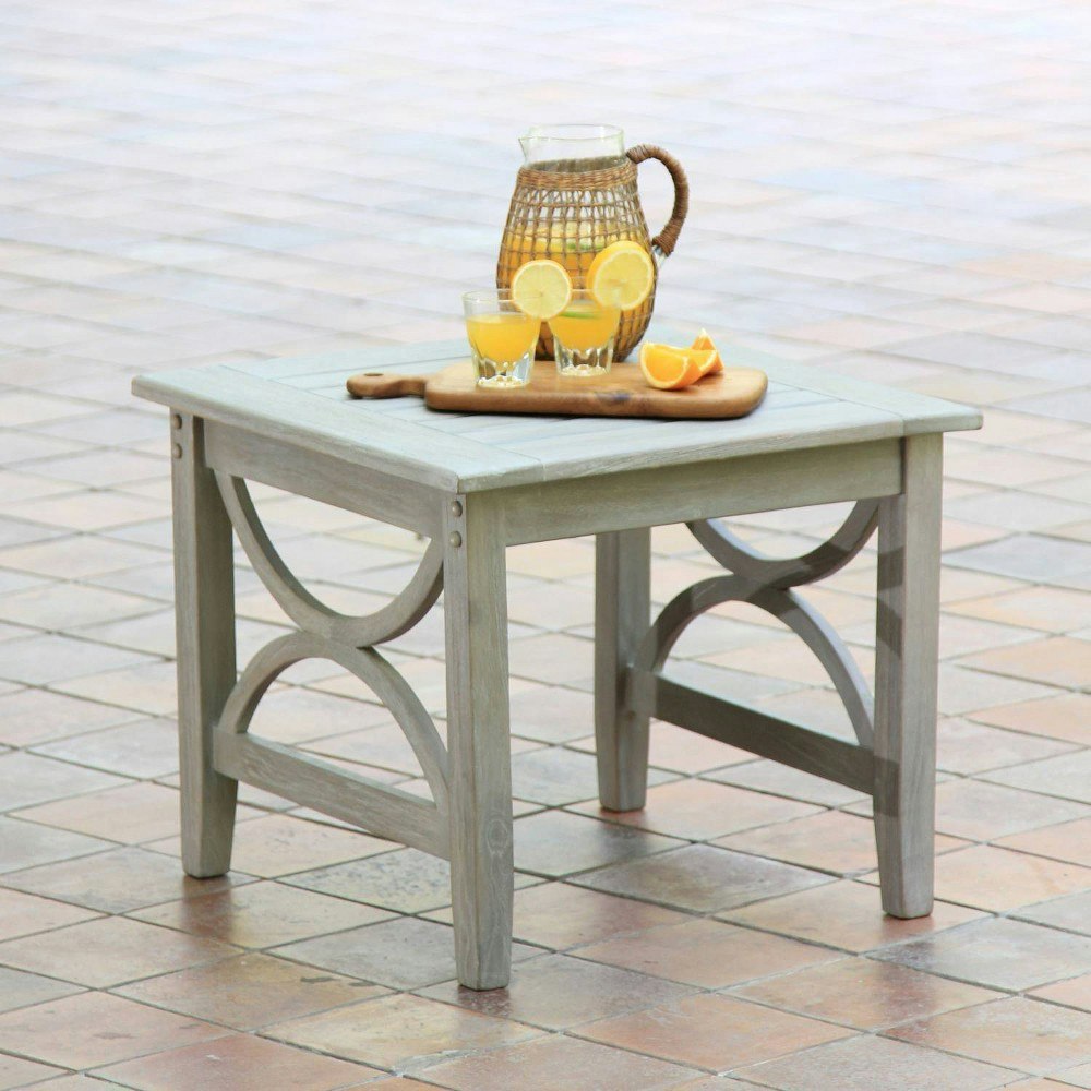 Sonoma Lane Alamo Teak Outdoor Side Table: $169 Sonoma Lane Alamo Teak Outdoor Side Table: $169