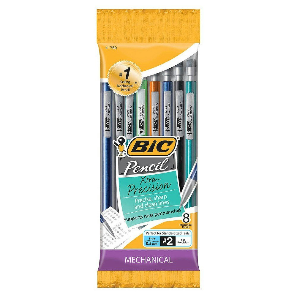 Bic 0.5mm Xtra Precision Mechanical Pencils 8-Pack: $2.29