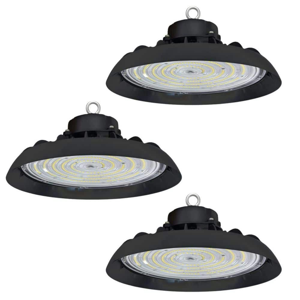 11-Inch 600W Equivalent Integrated LED Dimmable High Bay Light 3-Pack: $139.89