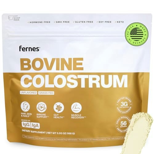 Fernes Grass-Fed Bovine Colostrum Powder 56-Serving Bottle: $83.30 Fernes Grass-Fed Bovine Colostrum Powder 56-Serving Bottle: $83.30
