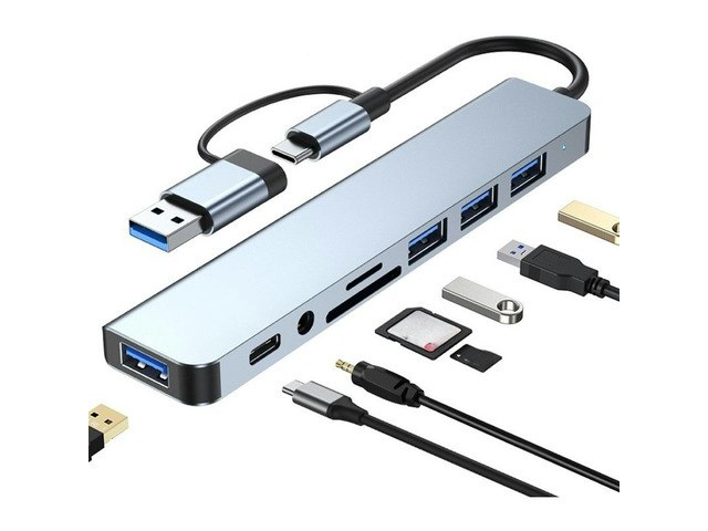 8-in-2 USB-C Hub Adapter: $20.74 8-in-2 USB-C Hub Adapter: $20.74