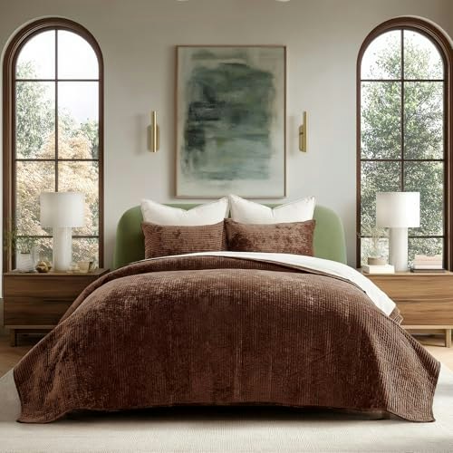 EverGrace California King Velvet Quilt Set: $101.99 EverGrace California King Velvet Quilt Set: $101.99