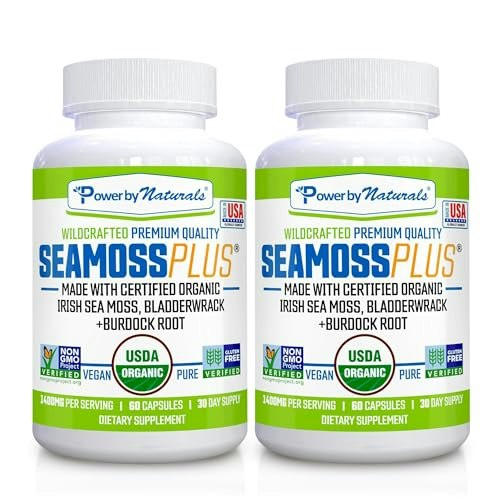 Power By Naturals Sea Moss Plus Capsules 240-Count: $33.99 Power By Naturals Sea Moss Plus Capsules 240-Count: $33.99