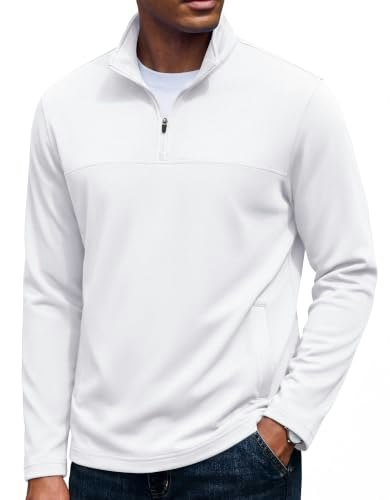 Coofandy Men's Quarter Zip Fleece Mock Neck Sweatshirt: $23.74 Coofandy Men's Quarter Zip Fleece Mock Neck Sweatshirt: $23.74