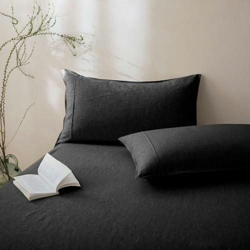 Talasily Queen French Linen Pillow Cases 2-Pack: $26 Talasily Queen French Linen Pillow Cases 2-Pack: $26