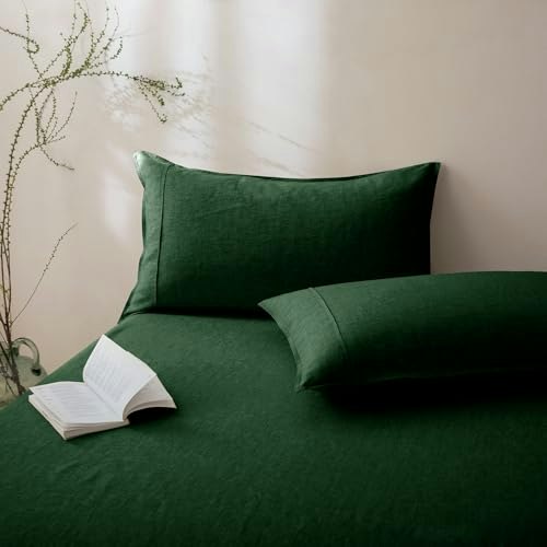 Talasily Queen French Linen Pillow Cases 2-Pack: $26 Talasily Queen French Linen Pillow Cases 2-Pack: $26