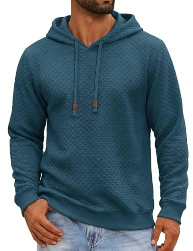 Cotrasen Men's Knit Drawstring Pullover Hoodie: $31.98 Cotrasen Men's Knit Drawstring Pullover Hoodie: $31.98