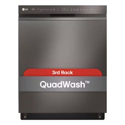 LG PrintProof Black Stainless Steel Front Control 24" Dishwasher for $570 in cart + free shipping