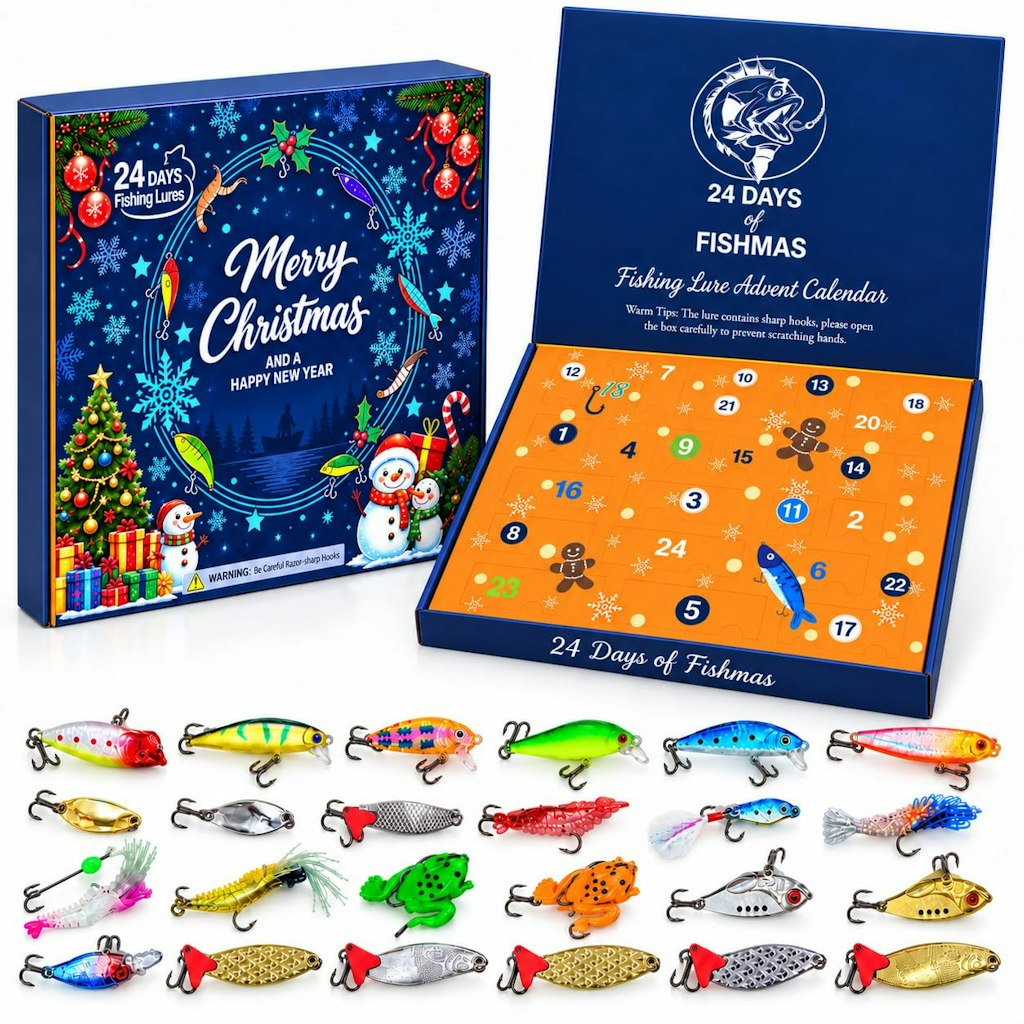 2026 Fishing Lure Advent Calendar: $25