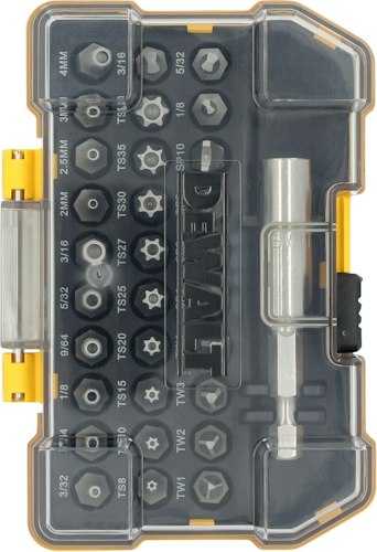 DeWalt 31-Piece Security Screwdriver Bit Set for $15 + free shipping w/ Prime