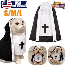 Pet Nun Costume for $9 + free shipping
