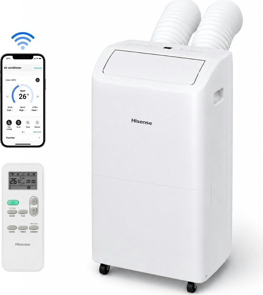 Certified Refurb Hisense 8,000 BTU DOE Smart Portable Air Conditioner: $200 Certified Refurb Hisense 8,000 BTU DOE Smart Portable Air Conditioner: $200