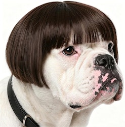 Fishboy Dog Wig Costume w/ Adjustable Elastic Band for From $6.98 + free shipping w/ Prime