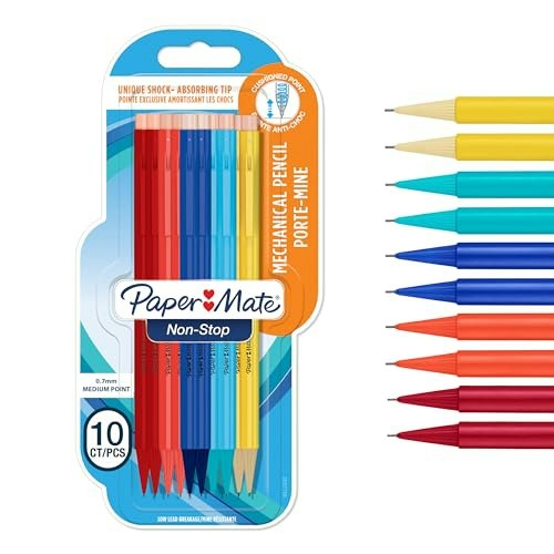 Paper Mate 0.7mm HB #2 Non-Stop Mechanical Pencil 10-Pack: $17.09 Paper Mate 0.7mm HB #2 Non-Stop Mechanical Pencil 10-Pack: $17.09
