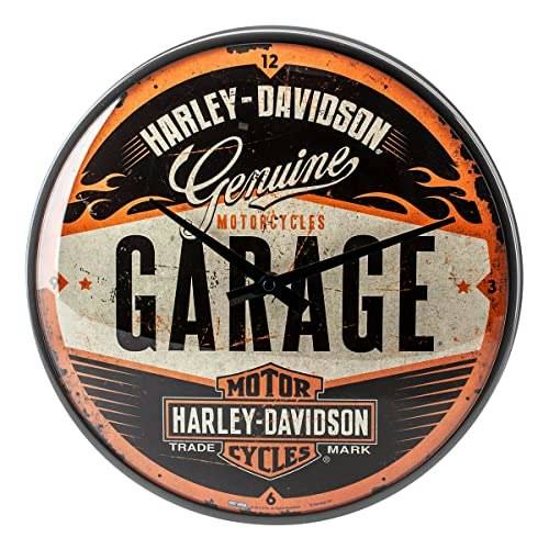 Nostalgic-Art Harley-Davidson Garage Wall Clock: $62.91