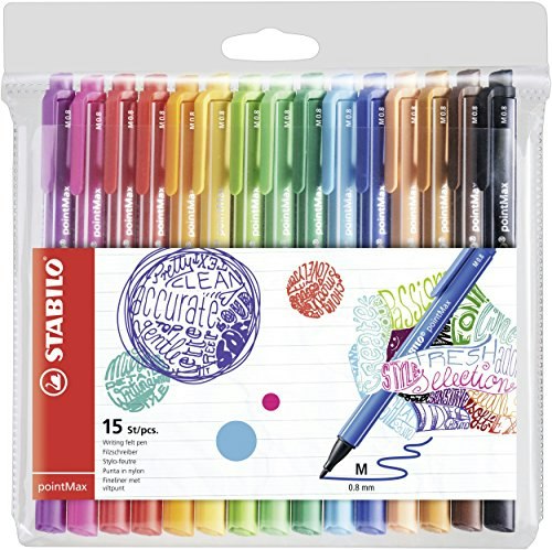 Stabilo Pointmax Fineliner 15-Pack: $21.96 Stabilo Pointmax Fineliner 15-Pack: $21.96