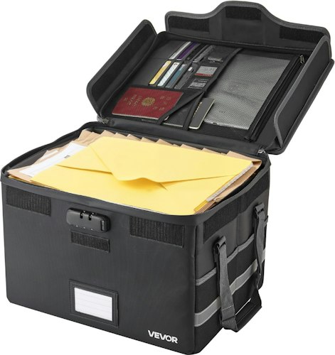 Vevor Fireproof Document Box w/ Lock for $22 + free shipping w/ Prime