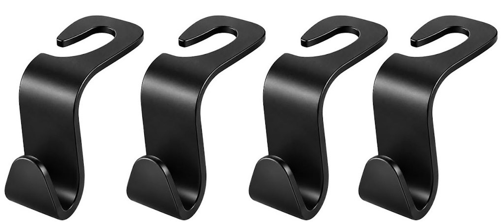 Car Headrest Hook 4-Pack: 89 cents Car Headrest Hook 4-Pack: 89 cents