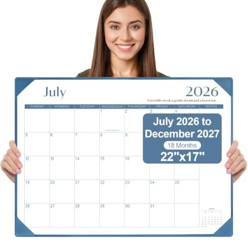 2026-2027 Desk Pad Calendar: $17.99 2026-2027 Desk Pad Calendar: $17.99
