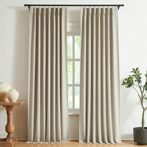 Vision Home Pinch Pleated Full Blackout Linen Blended Curtains 2-Pack: $87.95 Vision Home Pinch Pleated Full Blackout Linen Blended Curtains 2-Pack: $87.95