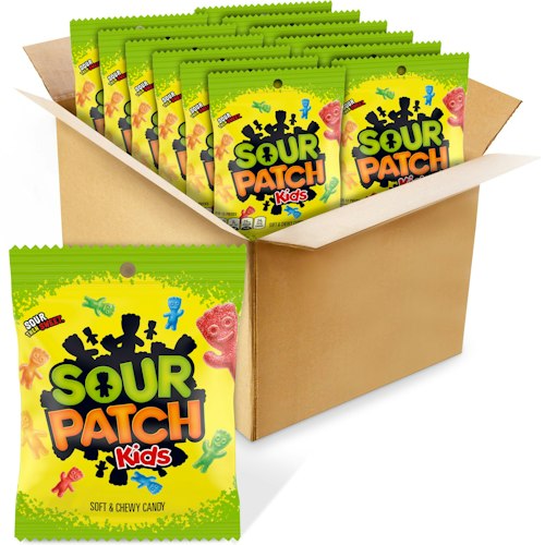 Sour Patch Kids 3.6-oz. Bag 12-Pack for $12 via Sub. & Save + free shipping w/ Prime