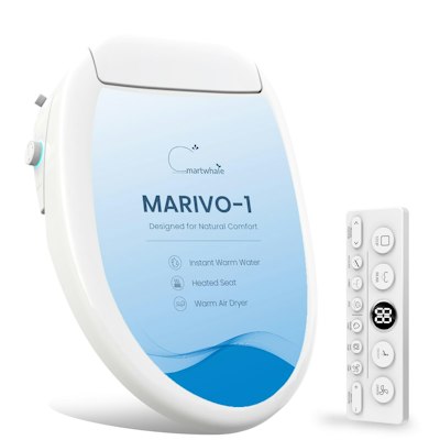 SmartWhale Electric Bidet Elongated Toilet Seat for $225 + free shipping