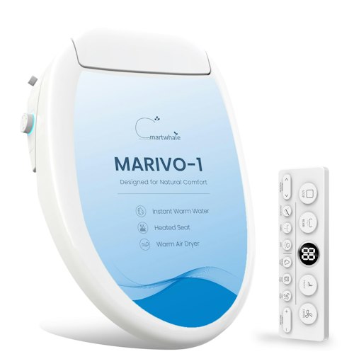 SmartWhale Electric Bidet Elongated Toilet Seat for $225 + free shipping