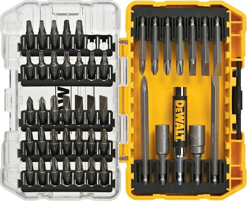 DeWalt 45-Piece Screwdriver Bit Set with Tough Case for $10 + free shipping w/ Prime