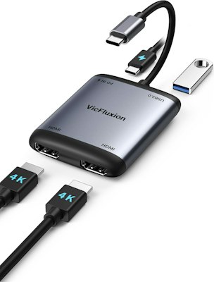 USB-C to Dual HDMI Adapter w/ 90W PD Charging for $20 + free shipping w/ Prime