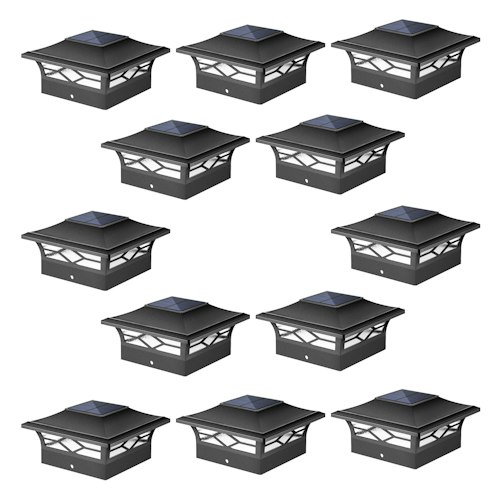Solar Fence Post Cap Lights 12-Pack for $57 w/ Prime + free shipping
