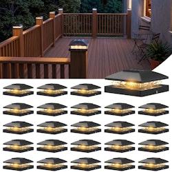 4x4" Solar Post Cap Light 24-Pack for $70 + free shipping