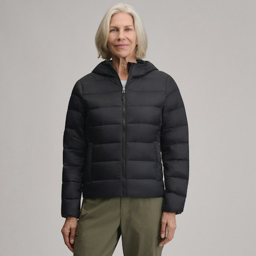 Eddie Bauer Women's CirrusLite Down Hooded Jacket for $75 + free shipping w/ $99