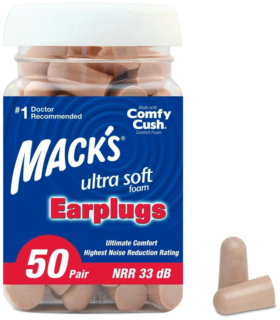 Mack's 50-Pair Ultra Soft Foam Earplugs: $9.89
