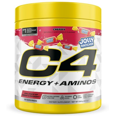 C4 Energy + Aminos Jolly Rancher Cherry 30-Serving Powder for $19 via Sub & Save + free shipping