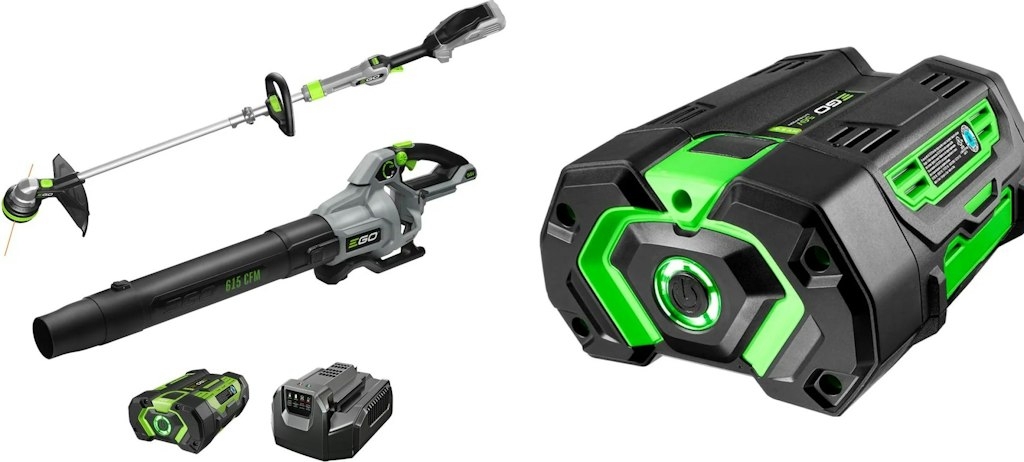 EGO POWER+ Cordless String Trimmer & Leaf Blower Combo Kit w/ Extra 56V 5Ah Battery: $529