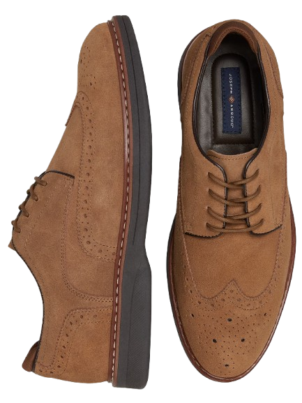 Joseph Abboud Men's Hybrid Wingtip Suede Oxfords: $25 Joseph Abboud Men's Hybrid Wingtip Suede Oxfords: $25