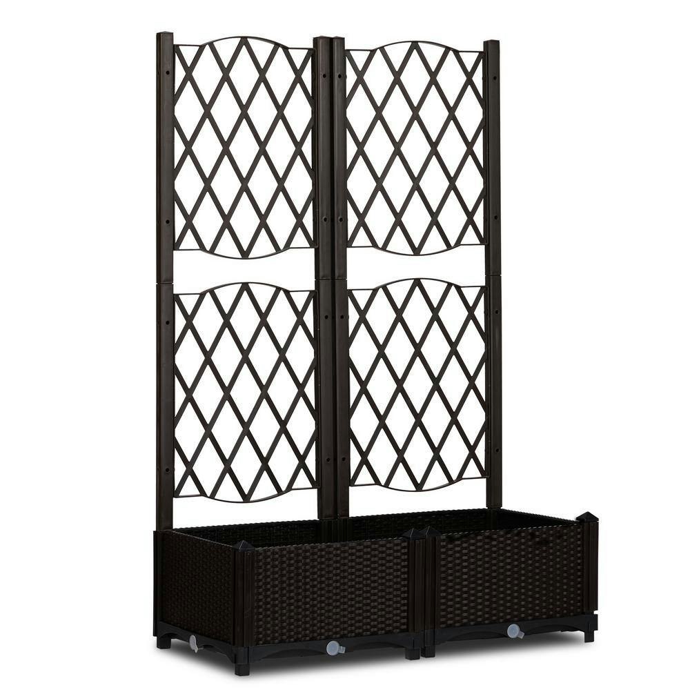 Karl Home 48" Raised Garden Bed w/ Trellis Planter Box: $40