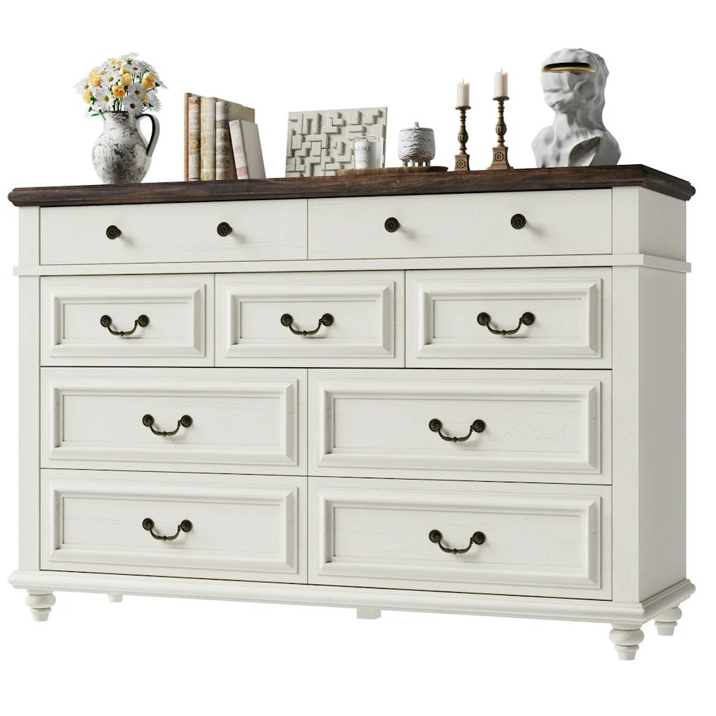 Alcott Hill Eilam Solid & Manufactured Wood 9-Drawer Dresser: $330