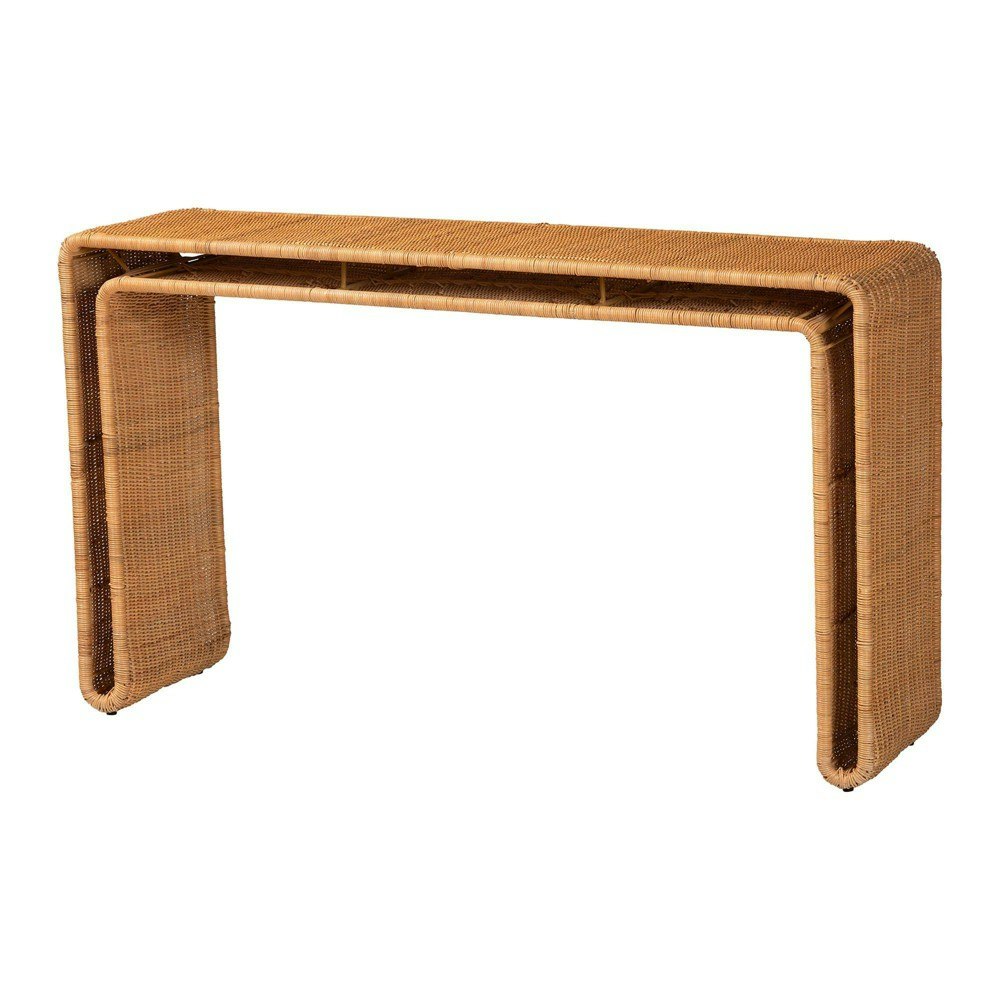 Bali & Pari Nevada Rattan Console Table: $499.99 Bali & Pari Nevada Rattan Console Table: $499.99
