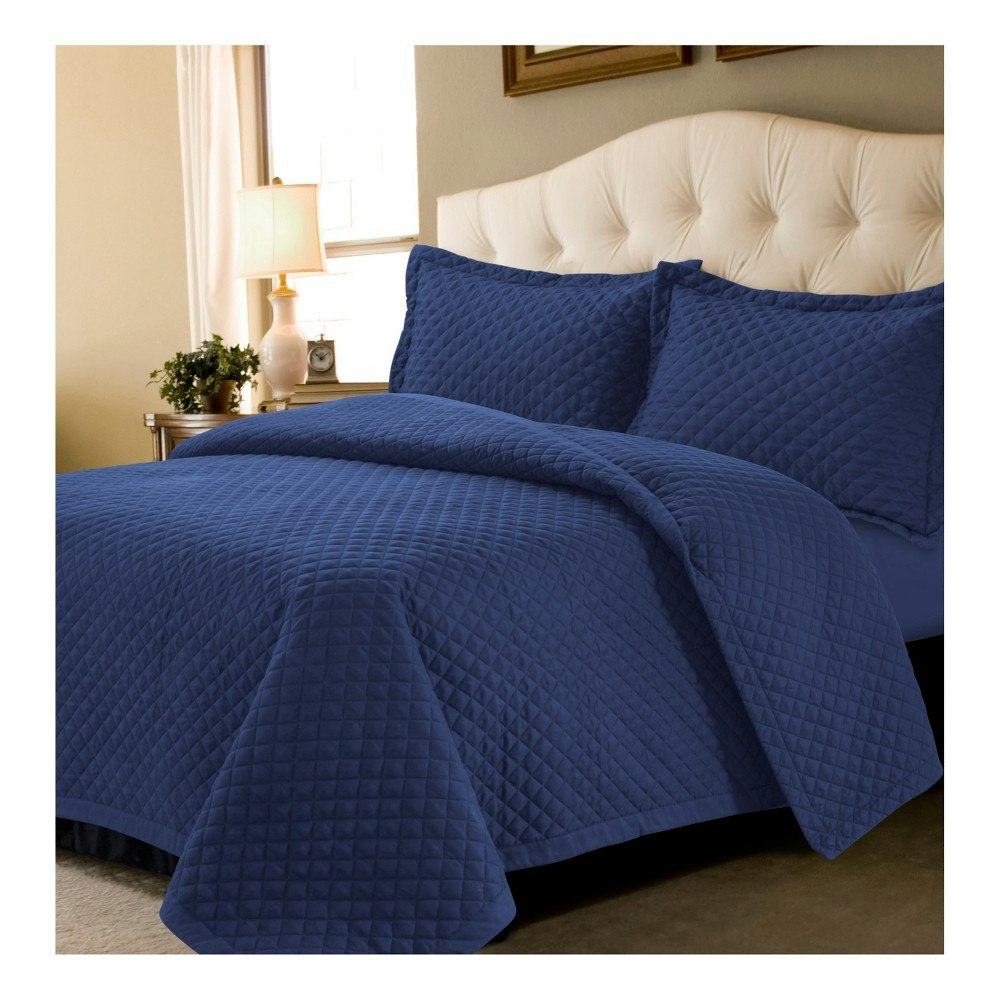 Tribeca Living King Brisbane Oversized Diamond Quilt Set: $59.99 Tribeca Living King Brisbane Oversized Diamond Quilt Set: $59.99