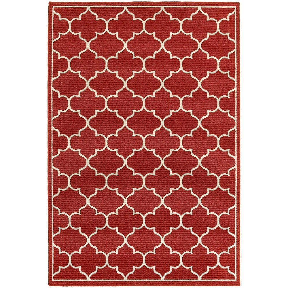 Marlowe 6'7" x 9'6" Lattice Patio Rug: $242.99
