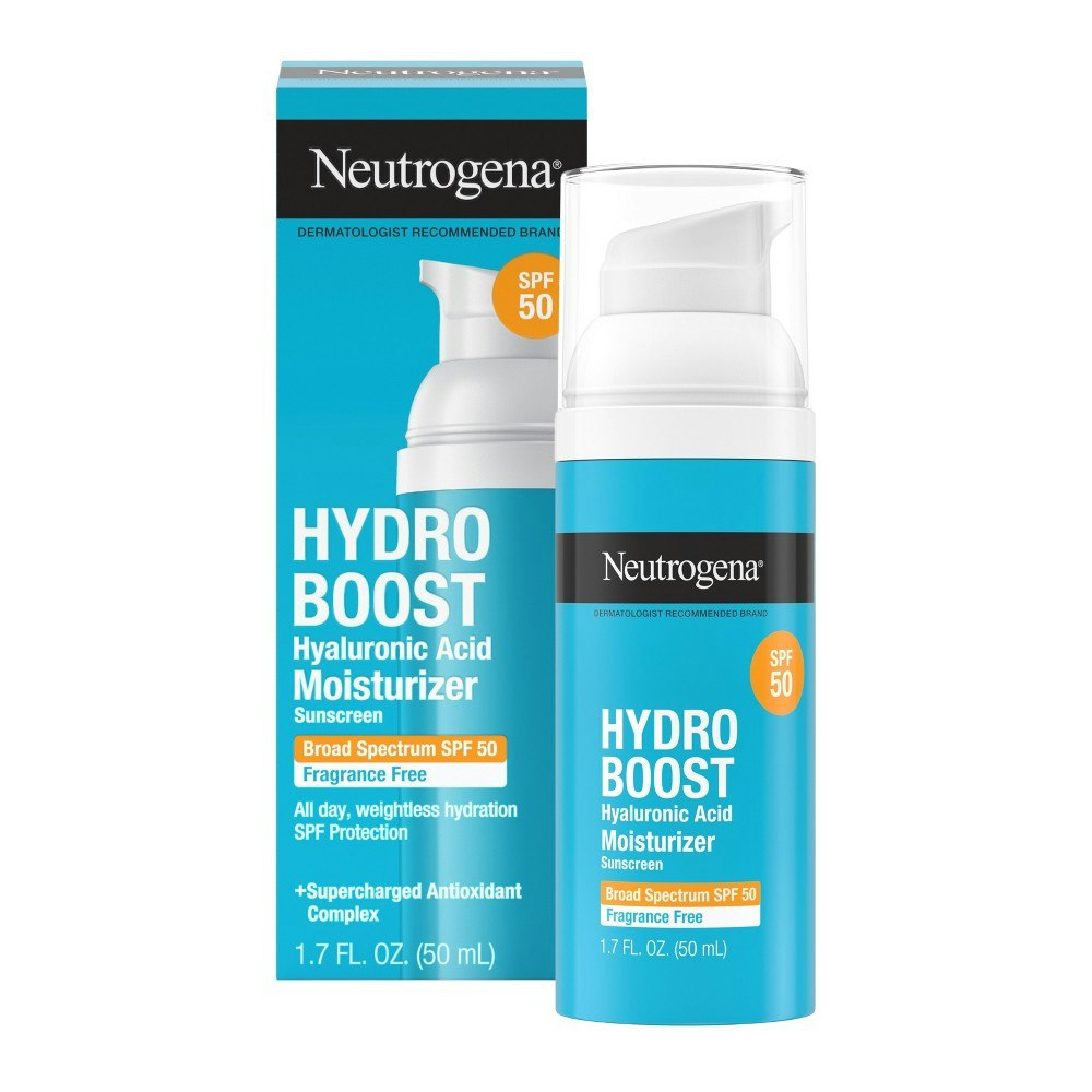Neutrogena Hydro Boost Weightless SPF 50 Facial Moisturizer 1.7-oz.: $19.99 Neutrogena Hydro Boost Weightless SPF 50 Facial Moisturizer 1.7-oz.: $19.99