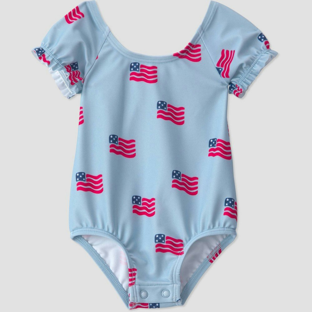 Carter's Just One You Baby Girls' Americana Flag One-Piece Swimsuit 9M: $7.50 Carter's Just One You Baby Girls' Americana Flag One-Piece Swimsuit 9M: $7.50