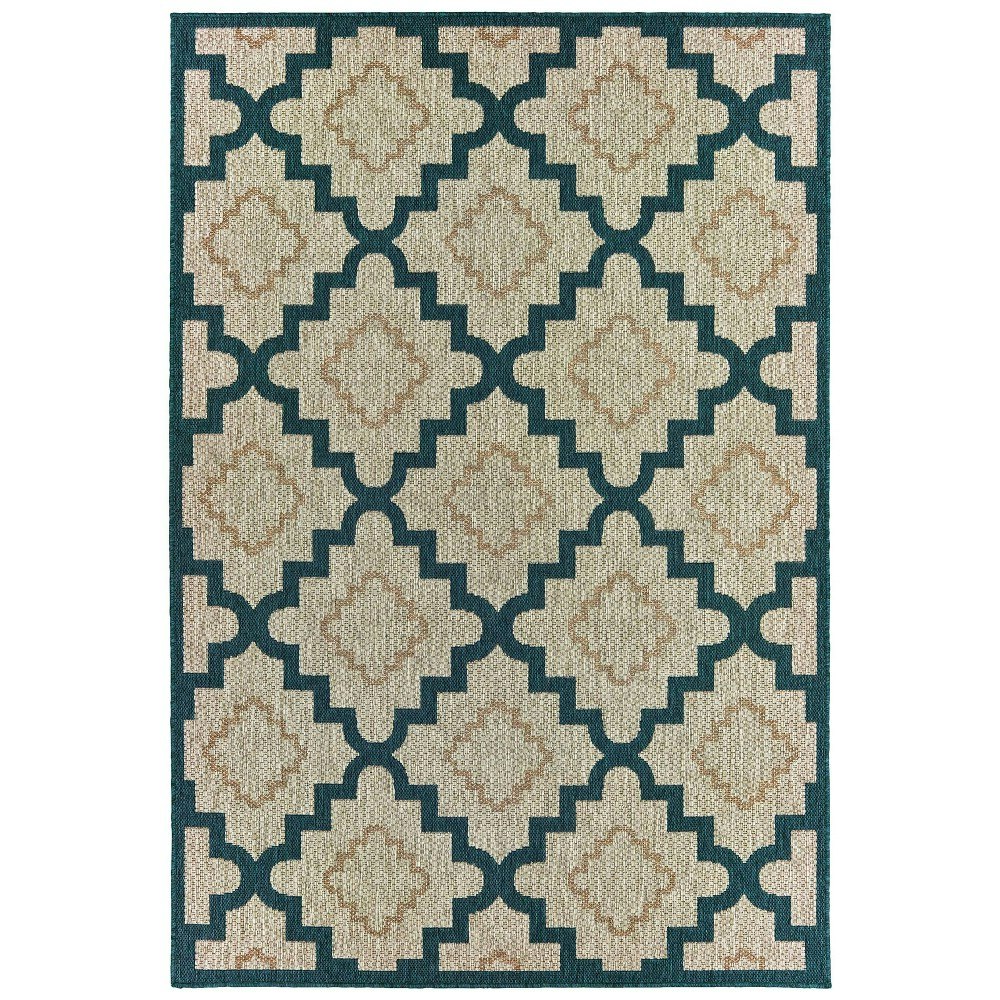 Landry 8x10-Foot Scalloped Lattice Patio Rug: $393.99 Landry 8x10-Foot Scalloped Lattice Patio Rug: $393.99