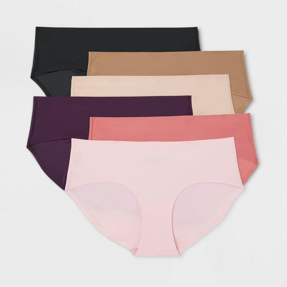 Auden Women's Bonded Microfiber Hipster Underwear 6-Pack: $15