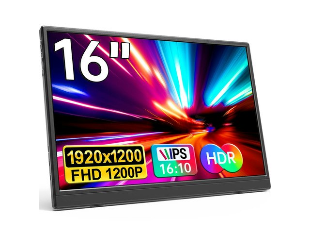 16-Inch 1200p Portable IPS Monitor: $104.99 16-Inch 1200p Portable IPS Monitor: $104.99