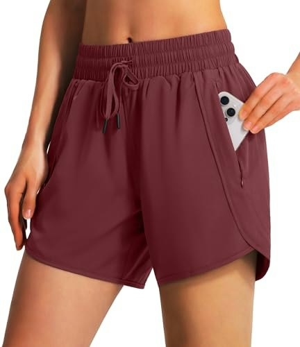 Ksmien Women's Quick Dry Athletic Running Shorts: $19.93 Ksmien Women's Quick Dry Athletic Running Shorts: $19.93